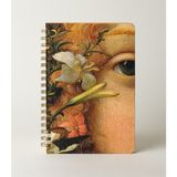 Bazen Defter Çiçek Tokalı Kadın Sert Kapaklı Spiralli Süresiz Planlayıcı Ajanda 16X24CM - 1 Adet - Çok Renkli