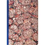Bazen Defter Ebru Desenli Sırtı Bez Ciltli Defter No: AE01 - Çok Renkli - A5 (14,8 x 21cm) - Çizgisiz