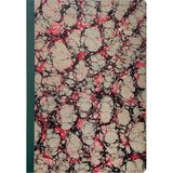 Bazen Defter Ebru Desenli Sırtı Bez Ciltli Defter No: AE07 - Çok Renkli - A5 (14,8 x 21cm) - Çizgisiz