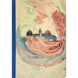 Bazen Defter Ebru Desenli Sırtı Bez Ciltli Defter No: AE09 - Çok Renkli - A5 (14,8 x 21cm) - Çizgisiz