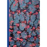 Bazen Defter Ebru Desenli Sırtı Bez Ciltli Defter No: AE11 - Çok Renkli - A5 (14,8 x 21cm) - Çizgisiz