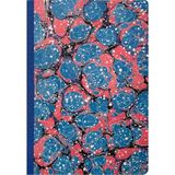 Bazen Defter Ebru Desenli Sırtı Bez Ciltli Defter No: AE20 - Çok Renkli - A5 (14,8 x 21cm) - Çizgisiz