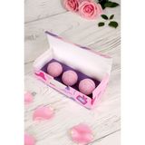 BB Bath Box 3'lü Gül Banyo Topu Seti 130 gr Renkli Nem Bombası Lüks Banyo Deneyimi