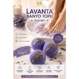 BB Bath Box Lavantalı Banyo Topu Nem Bombası Jakuzi Küvet - Manikür Pedikür Topu 120 gr x 3 Adet