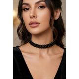 bb bridal boutique Cam Siyah İncili Tasma Kolye, Choker Kolye, Tasarım Kolye, Şık Kolye, Kolye, Top İki Sıra Kolye
