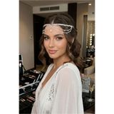 bb bridal boutique İncili Alınlık After parti kına gecesi alınlık saç aksesuarı doğum günü kına gecesi gümüş kaplama