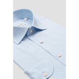 Bb Club Oscar Oxford Stretch Pamuk Karışımlı Slim Fit Açık Mavi Klasik Yaka Erkek Düz Gömlek - Acık Mavi