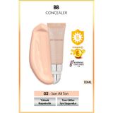 Bb Concealer Spf 15 Yoğun Kapatıcı Metal Başlıklı Göz Altı Kapatıcısı - 02 Orta Açık