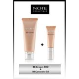Bb Cream 500 Doğal Kapatıcı Spf 15 Bb Krem & Bb Concealer 02 Spf 15 Göz Altı Kapatıcısı Makyaj Seti