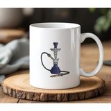 BB Design BB Desing Nargile Tasarımlı Beyaz Seramik Baskılı Kupa Bardak 330 ml