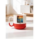 BB Design Çeşme Tasarımlı Seramik Baskılı Pro Kupa Bardak 330ML - 1 Adet - 300 ml