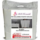 BB Kozmetik Tek Kullanımlık Banyo Havlusu 20 Adet 80X120 cm Kullan At Ev Otel Seyahat Spor