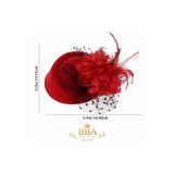 bba new trend fascinator şapka, kadın şapka, nikah şapkası, vualetli şapka, tüylü şapka, çiçekli şapka, puantiyeli tül şapka, düğün şapkası, davet şapkası, kokteyl şapkası, özel gün şapkası,