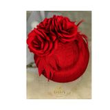bba new trend fascinator şapka, kadın şapka, nikah şapkası, vualetli şapka, tüylü şapka, çiçekli şapka vualet