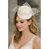 bba new trend Nikah Şapkası Fascinator Vualet Vintage Tüllü Tüylü Kadın Davet Kokteyl Balo Aksesuarı nikah şapka