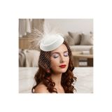 bba new trend Vualet Şapkafascinator, nikah şapkası, gelin şapkası, mini şapka, tüllü şapka, tüylü şapka, vintage şapka, davet şapkası, kokteyl şapkası,
