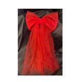 BBA TULLE STORE 35 CM BONCUKLU FİYONK KISA DUVAK,NİKAH BONCUKLU FİYONK TOKA, Boncuklu Fiyonk Duvak - Gelin Gelinlik
