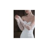 BBA TULLE STORE Düz Lastikli Kolluk ,Nikah kolluk,Düğün,Kolluk,Kına Kolluk,Gelin Eldiveni,Nikah Eldiveni,Parmaksız
