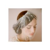 BBA TULLE STORE İNCİLİ YARIM VUALET GELİN KEP YARIM Gelin,duvak,Gelinlik Aksesuar,Nikah Aksesuari,
