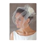 BBA TULLE STORE ŞIK Nikah Şapkası,Düğün Şapkası,Vualet,Kına Şapkası,Kep,Gelin Şapkası,Düğün,Nikah,Kına Saç