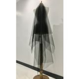 BBA TULLE STORE SİUAH DUVAK ÇİFT KATLI SİYAH DUVAK Gelin,duvak,Gelinlik Aksesuar,,Nikah Aksesuari,