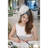 bbays new trend Puanlı Tül Nikah Şapkası Siyah Vualet Gelin Kep Saç Aksesuarı Şık Tasarım Nikah ve Özel Günler İçin