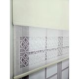 BBB Çift Mekanizmalı Keten Lazer Kesim Tül ve Stor Perde MLT1050 200x200 Ekru