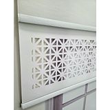 BBB Çift Mekanizmalı Lazer Kesim Tül ve Stor Perde MLT1045 200x200 Beyaz
