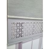 BBB Çift Mekanizmalı Lazer Kesim Tül ve Stor Perde MLT1045 200x260 Gri