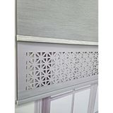 BBB Çift Mekanizmalı Lazer Kesim Tül ve Stor Perde MLT1045 220x200 Gri