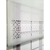 BBB Çift Mekanizmalı Lazer Kesim Tül ve Stor Perde MLTY1002 200x200 Gri