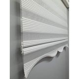 BBB Dar Pliseli Stor Zebra Perde Beyaz MZ320 250x260