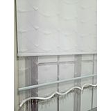 BBB Desenli Boncuklu Çift Mekanizmalı Tül Stor Perde Beyaz TS1095B 90x260 Beyaz