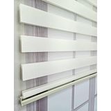 BBB Düz Renk Stor Zebra Perde Sert Plastik Kasalı 180x200 Ekru