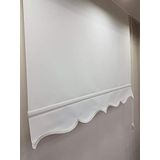 BBB Düz Stor Perde Etekli 3 Renk Seçeneği 130x260 Krem