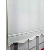 BBB Düz Stor Perde Etekli 3 Renk Seçeneği 250x260 Beyaz