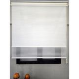 BBB İnce Zebra Çizgili Tül ve Işık Geçirmez Blackout Stor perde TS2025BL - Ekru - 220 x 260 cm