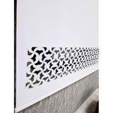 BBB Lazer Kesim Stor Perde Kalın Kumaşlı Beyaz Renk LZR2014 160x260 Beyaz