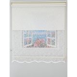 Bbb MT3048 Çift Mekanizmalı Bulut Desenli 140x260 cm Tül Stor Perde