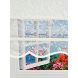 Bbb MT3048 Çift Mekanizmalı Bulut Desenli 200x260 cm Tül Stor Perde