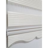 BBB MZ296 Geniş Pliseli Simli Zebra Stor Perde