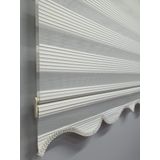 BBB MZ321 250x200 cm Krem Dar Pliseli Stor Zebra Perde