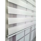 BBB MZ469-8605480632154 Pliseli Renk Geçişli Mürdüm Beyaz Zebra 150x200 cm Stor Perde