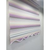 BBB MZ469-8605480637074 Pliseli Renk Geçişli Mürdüm Beyaz 170x260 cm Stor Zebra Perde