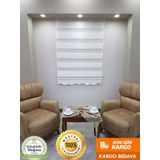 BBB MZ480-8605480593450 Pliseli Beyaz 140x260 cm Stor Zebra Perde