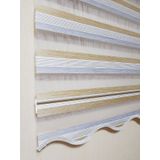 BBB MZ484 Mikro Pliseli Zebra Krem 180x260 cm Stor Perde