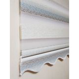 BBB MZ725 Simli Renk Geçişli Gri 100x260 Stor Zebra Perde
