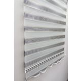 BBB MZ725 Simli Renk Geçişli Gri 120x260 Stor Zebra Perde