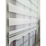 BBB Pliseli Stor Zebra Perde 3 Renk Seçeneği 200x200 Beyaz
