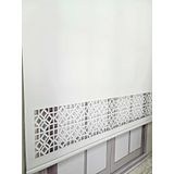 BBB Stor Perde Desenli Lazer Kesim Kalın Kumaşlı Ml104 140X200 Beyaz